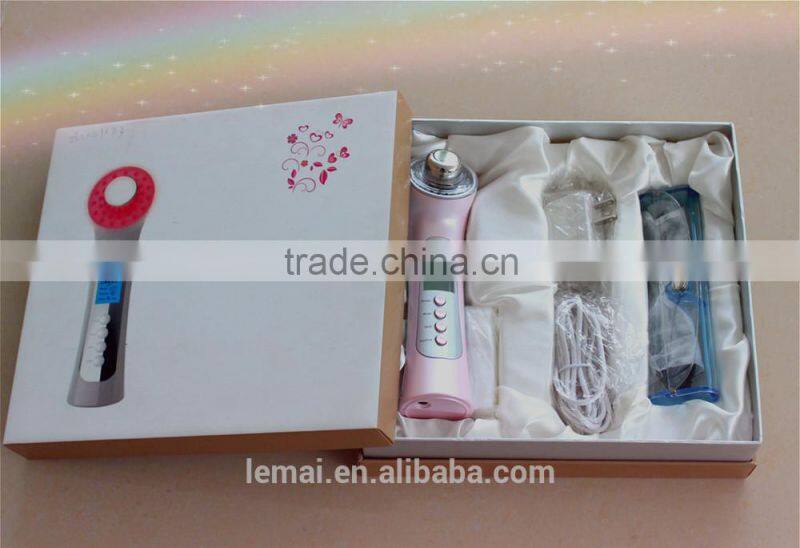 high quality low price 5 in 1 ultrasonic facial massager beauty product