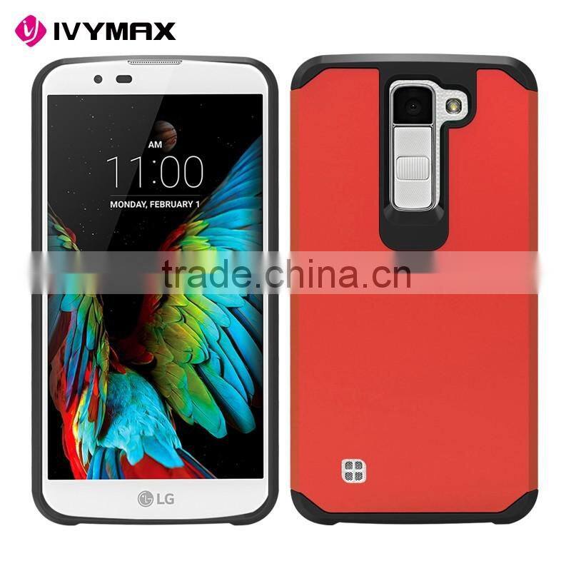 IVYMAX wholesale TPU+PC hybrid shockproof mobile phone case for LG k350/k8