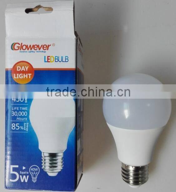 7W SMD e27 high bright Plastic light LED bulb light