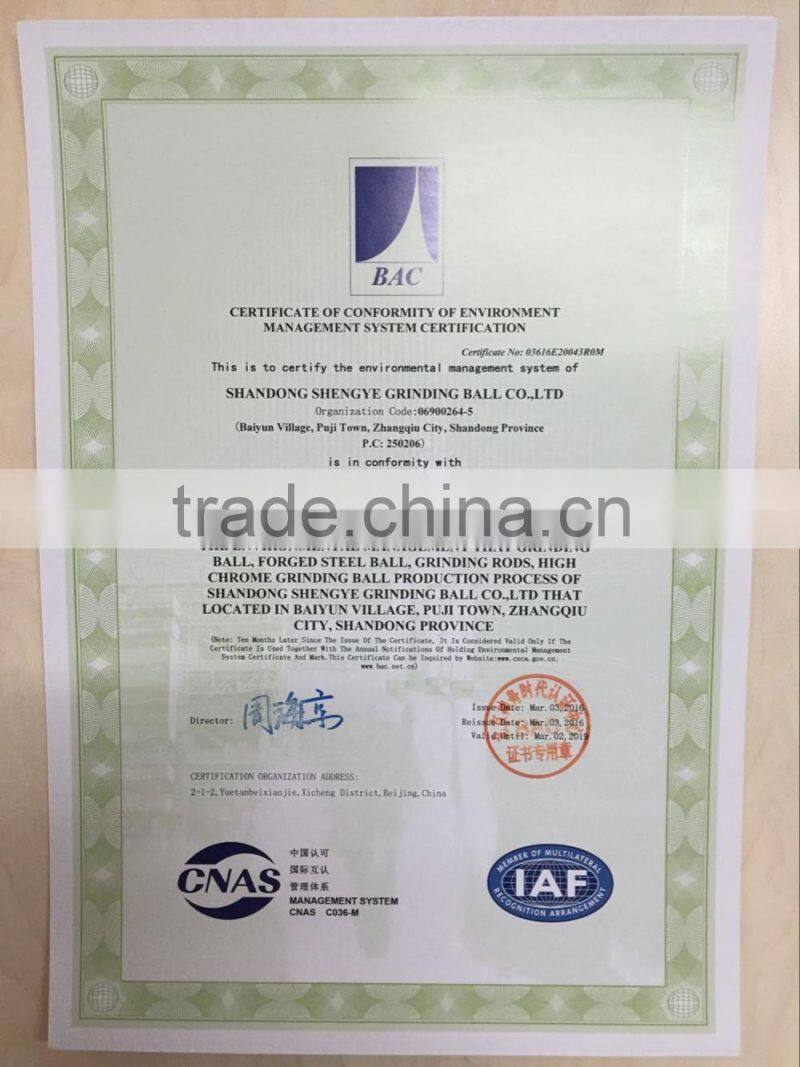 Grinding steel ball for mining