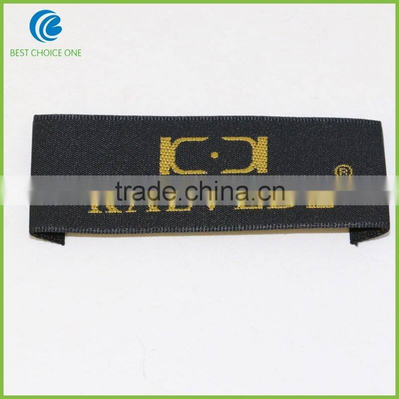 2016 Factory wholesale Custom Polyester Damask Woven Labels For Clothing
