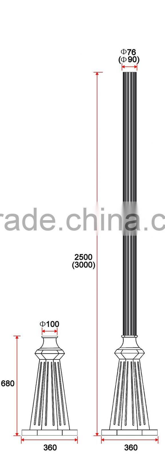 A037 Classical Outdoor Cast Aluminum Street Lamp Holder