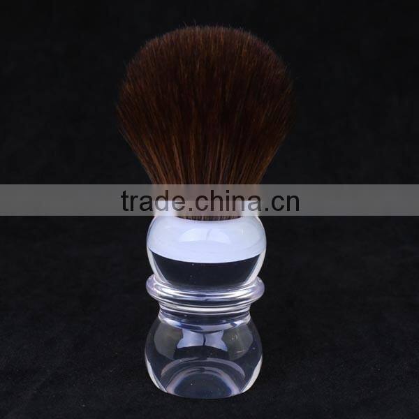 clear acrylic handle custom shaving brush