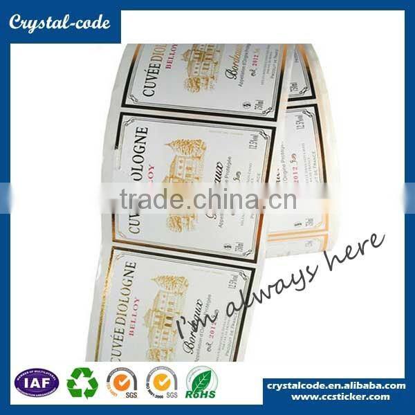 A4 size pet sticker peelable die cut vinyl sticker