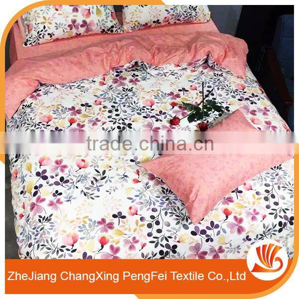 Fancy polyester customized printing bedsheet/quilt fabric