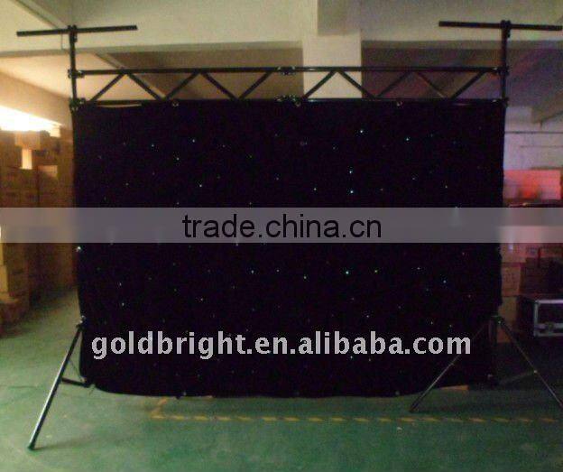 5mm high brightness leds starcloth curtain lightwith black fireproof cloth