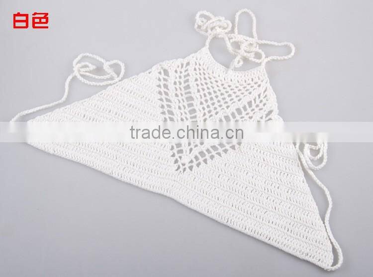 swimwear swimsuit , crochet cotton bikini bra