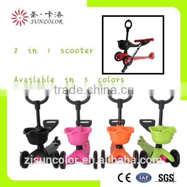 high quality 3 wheel scooter for kids in manufctory
