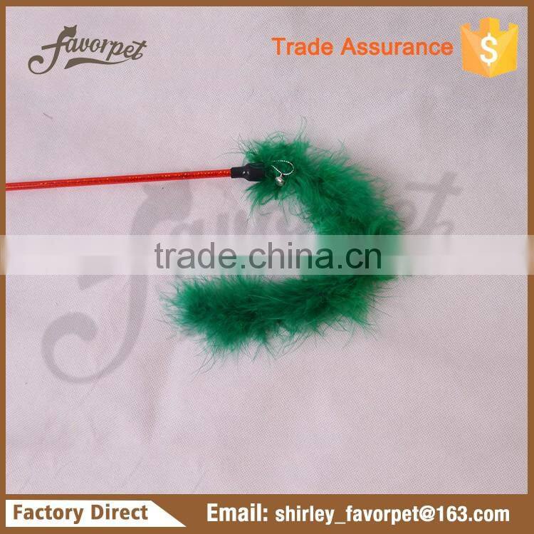 Newest butterfly cat teaser stick toy , christmas cat teaser stick toy
