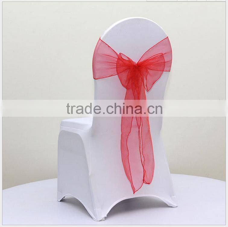 Factory Sell Cheap Chair Cover Tie /organza sashes