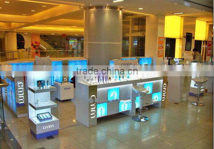 cosmetic display showcase wholesale makeup display cabinet