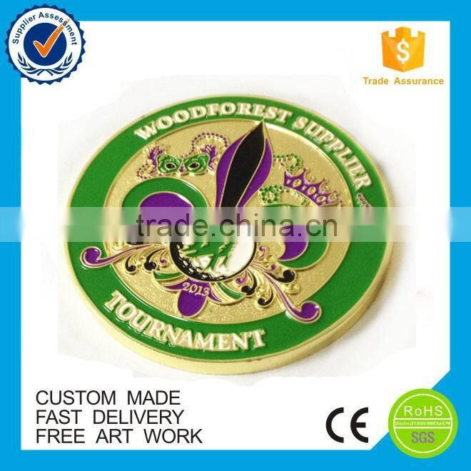 high quality Hot Sell souvenir gold custom coin
