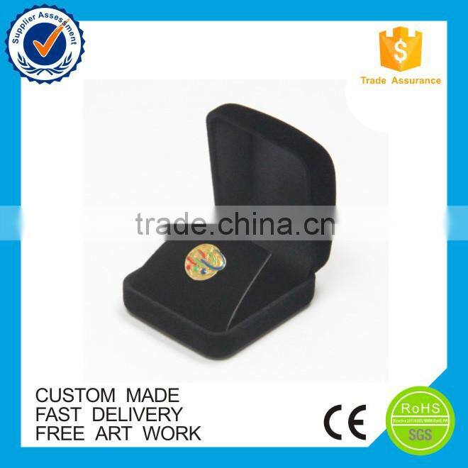 Custom velvet pins box, velvet package box for metal pin badges