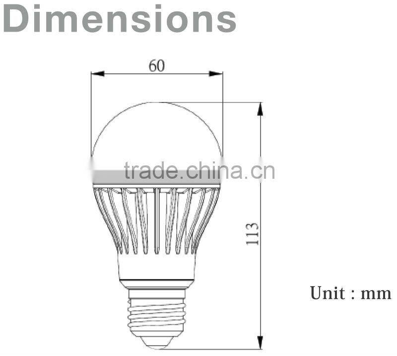 LED BULB - 7W Fine Quality (UL) TAIWAN MADE LED LIGHTING FIXTURE