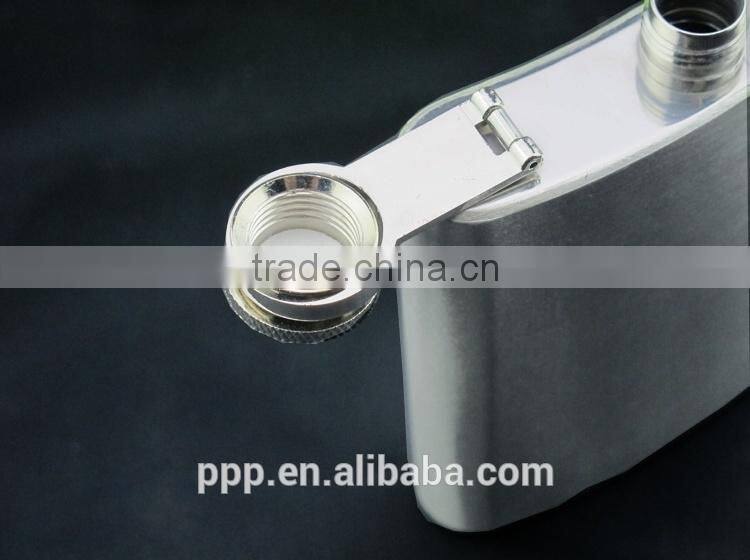 6oz hip flasks for men/ mini metal flask/ standard size hip flask