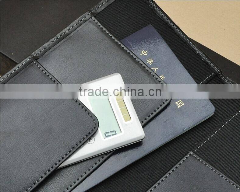 Top quality personality leather passport holder with Multi-function pocket