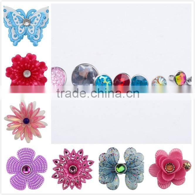 Wholesale Global popular rhinestone rivets clogs decorative button accessories