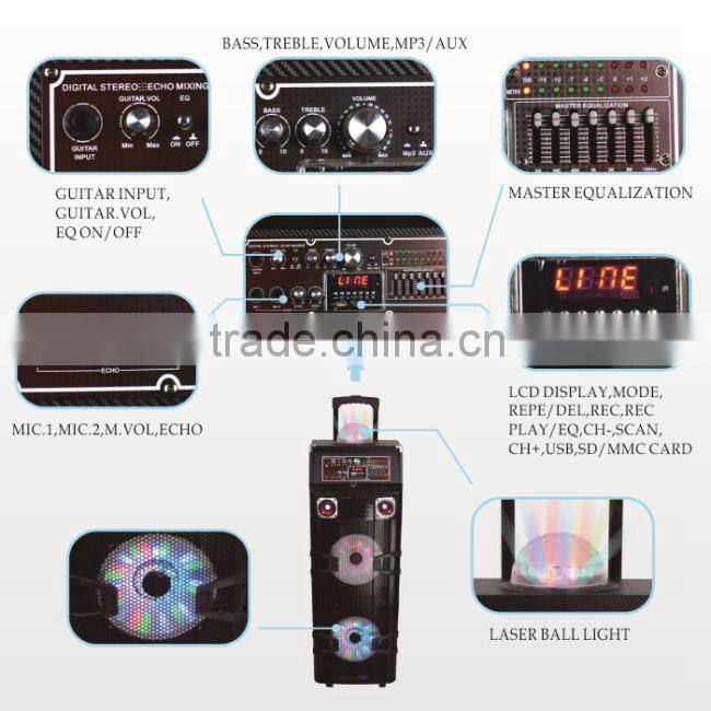 New Bluetooth Trolly/Portable Speaker with 10inch subwoofer
