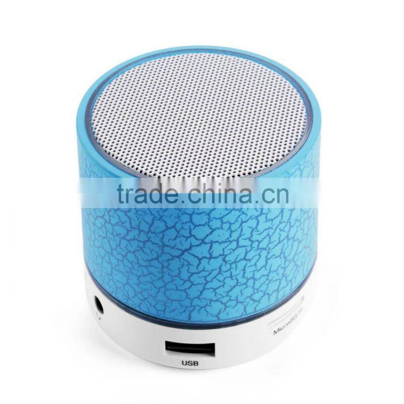subwoofer with Colorful Mini Portable wireless metal LED bluetooth speaker