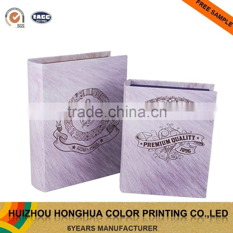 Handmade Leather Book Box Customized Cardboard Box Package Box