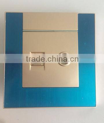 High quality imported PC TV and TEL socket for home