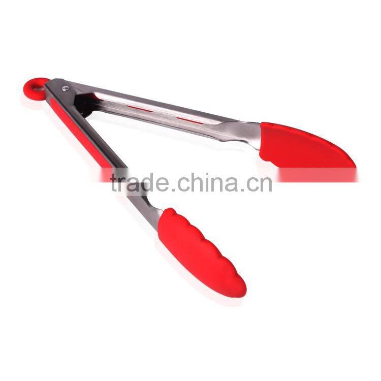 OEM Brand Label Kitchen Tools Utensil Silicone Food BBQ Tong