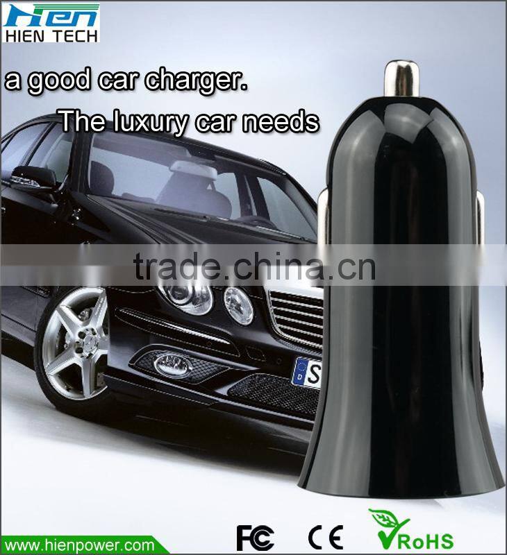 DC 12V USB car charger Dual USB output car charger 5V2.1A