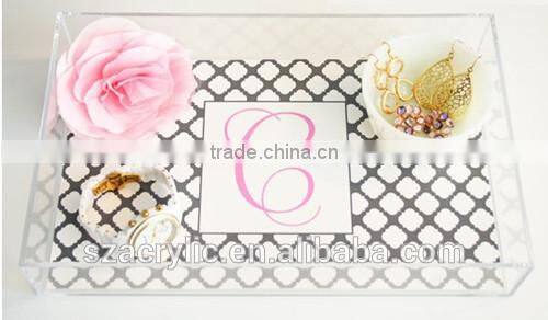 clear acrylic Elegant Serving Tray