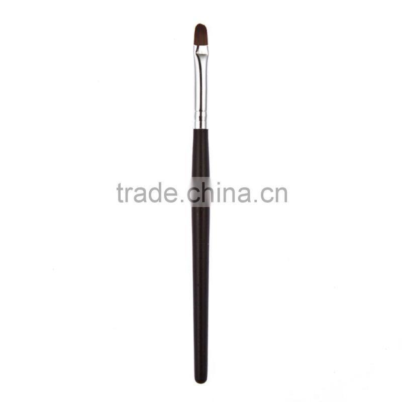 Fashion 1Pcs Black Wooden Alloy Make Up Brush Professional Lipbrush Eyeshadow Makeup Brush