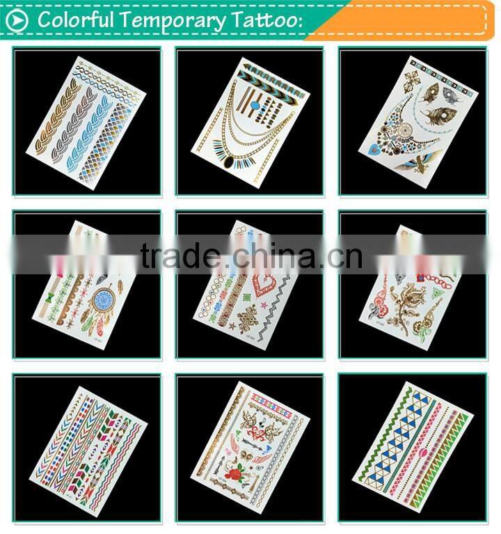 Laser Self Adhesive Body Jewel Butterfly Tattoo Sticker