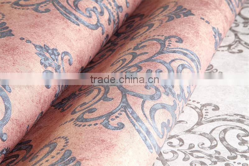 big flower classic wallpaper brown wall paper