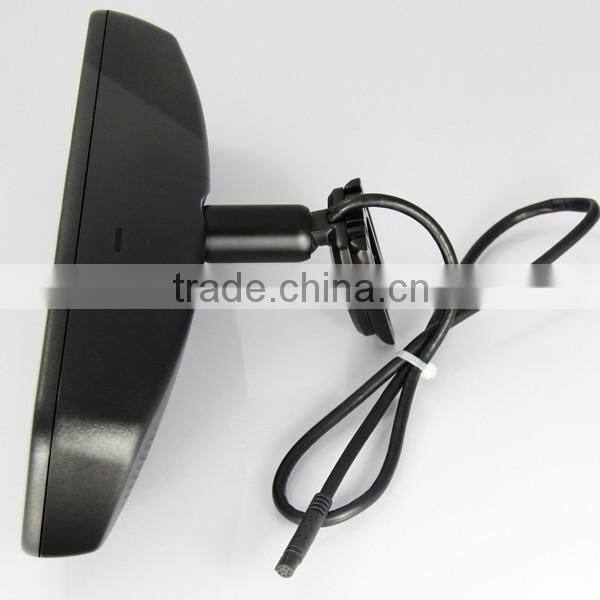 4.3 inch GPS mirror monitor with touch screen and bluetooth handsfree car kit