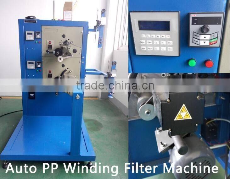 To 15 countries PP yarn string wound filter cartridge making machine