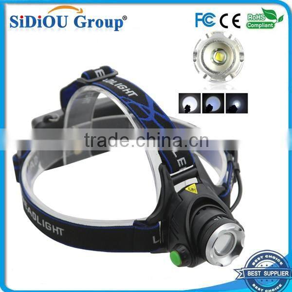 1800LM XM-L T6 LED Zoomable Headlight 3 Modes 18650 Bike Bicycle Flashlight Head Light Outdoor Camping