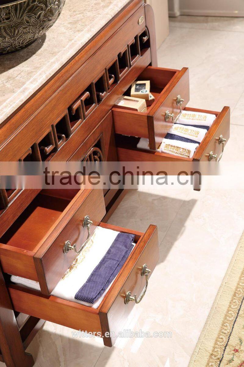 classic modern mirror bathroom vanity cabinet from china WTS829