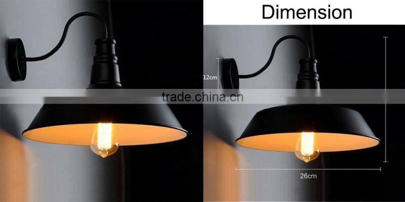 Industrial vintage antique adjustable bedroom wall lamp