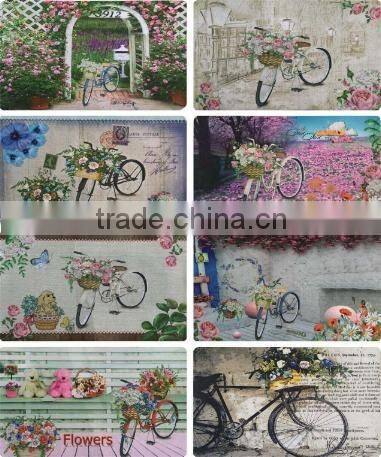 antiSlip bike design door floor mat recycled crumbed rubber mat