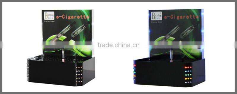 SSW-CA-211 New Design Acrylic Electronic Cigarette Display Stand / Electronic Cigarette Display Racks with Attractive LED Lights