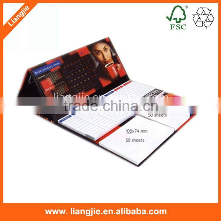Hard Cover with PET Bookmark Combined Sticky Memo Pad