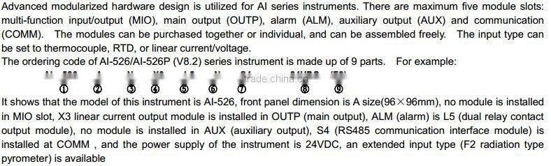 YUDIAN AI-526P RS485 Modbus Intelligent Industrial Programmable Logic PID Temperature Controller
