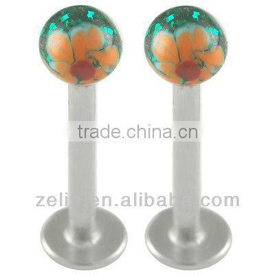 Unique gold pated spiral lip rings body jewelry piercing