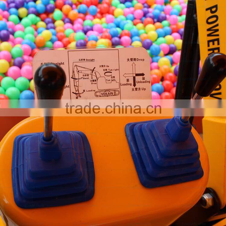 Funshare hot children excavator amusement kids ride on excavator for children