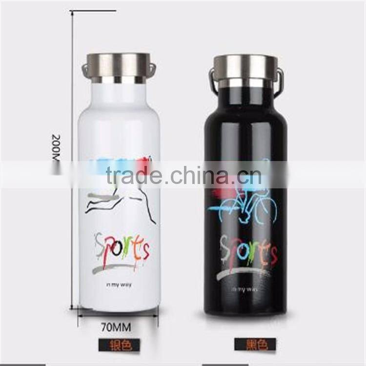 New items 750ml stainless steel vacuum thermos flask with stainless steel handle and lid.