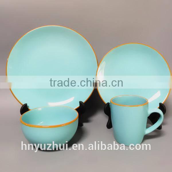 Italy ceramic glaze dinnerware set 16 pcs