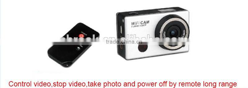 Full hd 1080p waterproof sports micro wireless video camera