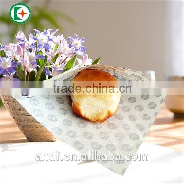 PE coated greaseproof food paper bag/decorative bread paper bags