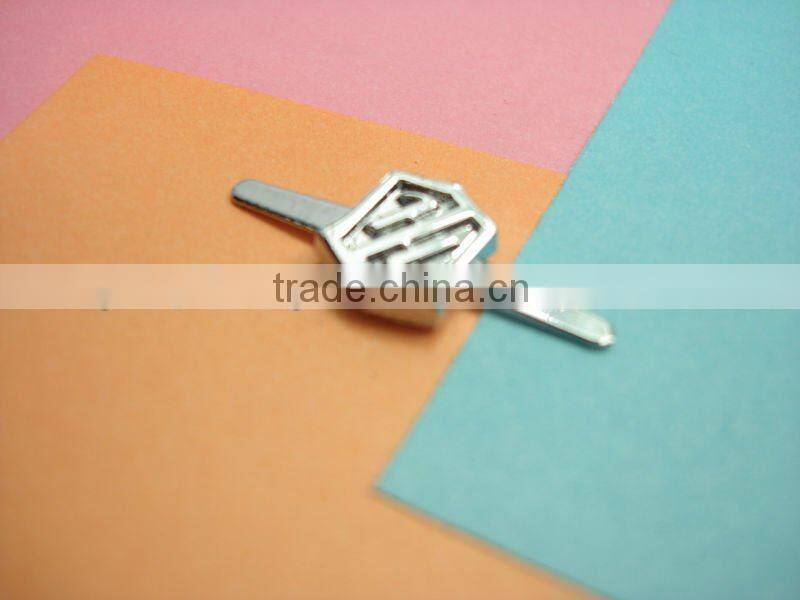 shilingmarket qifeng well design bag decoration metal logo q-2380 with diamond