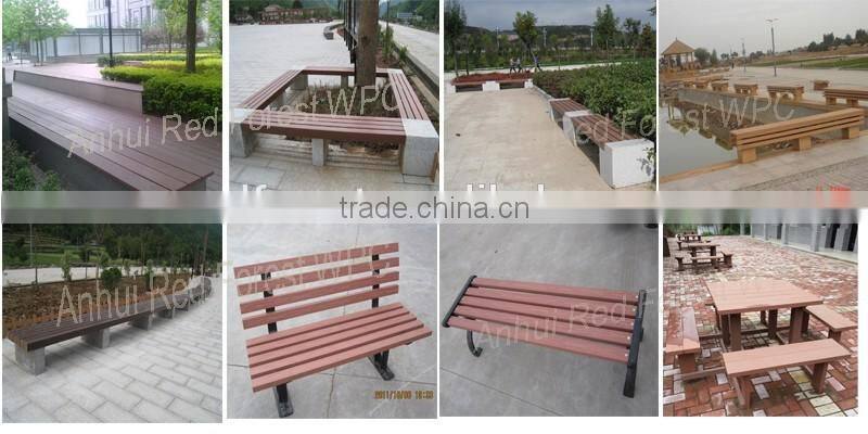 outdoor wpc portable garden bench