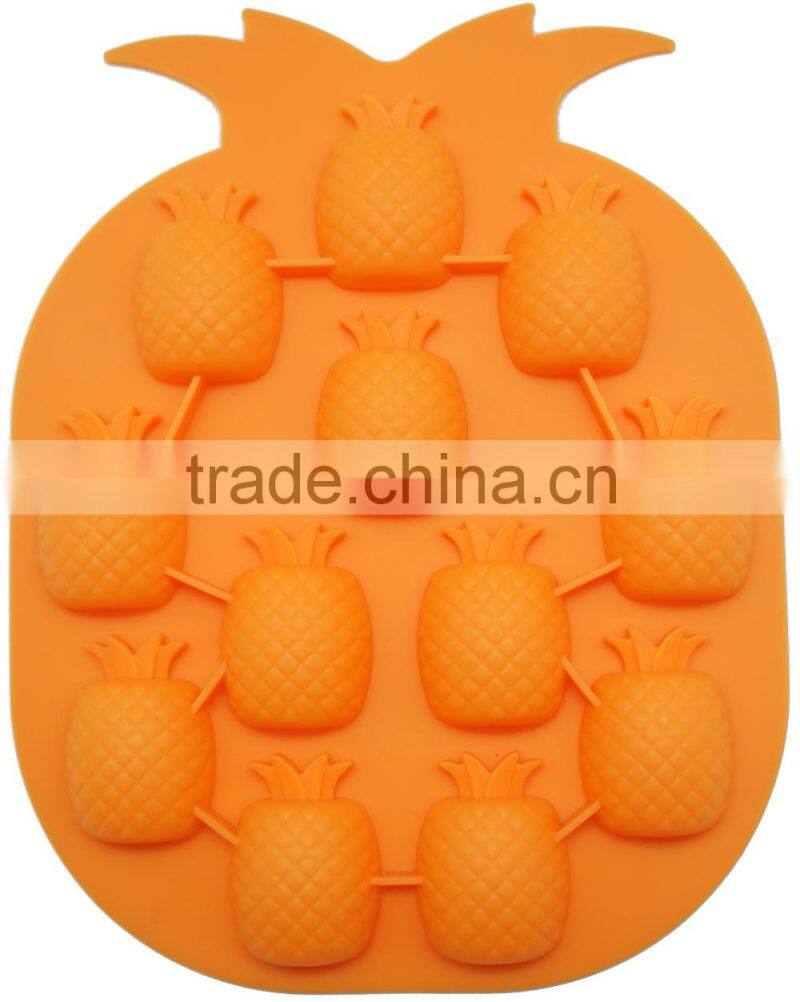 Easy Mold pineapple fruit shape silicone ice tray