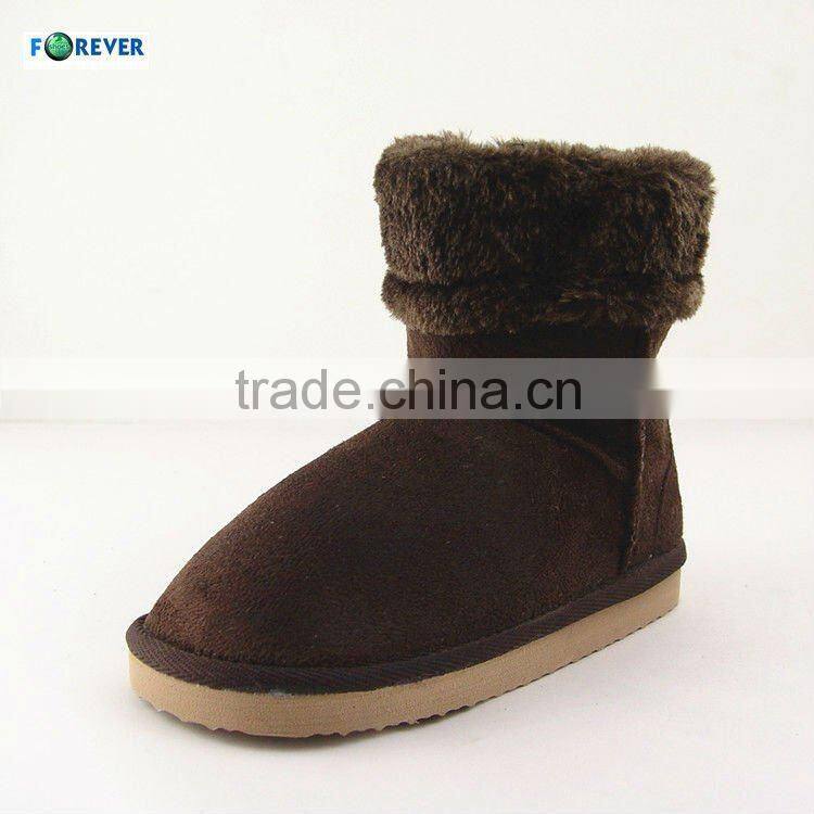Soft and warm winter fuzzy suede boots for child 2013